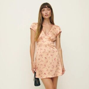 Reformation Amellia silk dress
